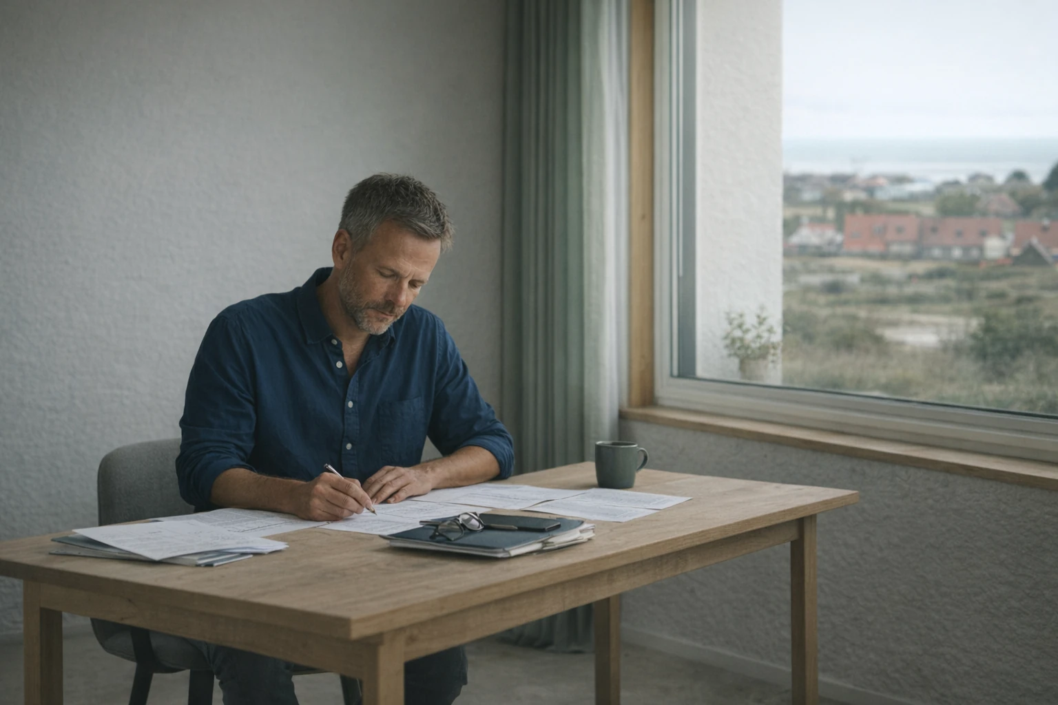 Roligt billede af lokal professionalisme og samtale