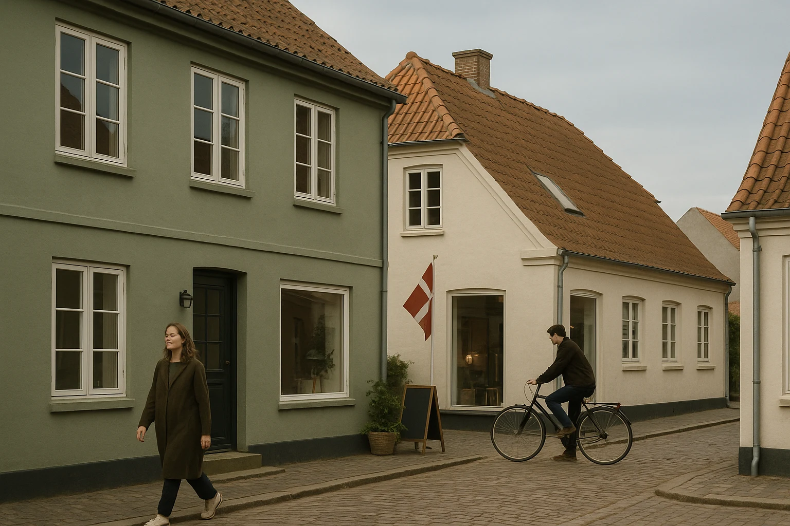 Roligt billede af lokal hverdag og menneskelig betydning