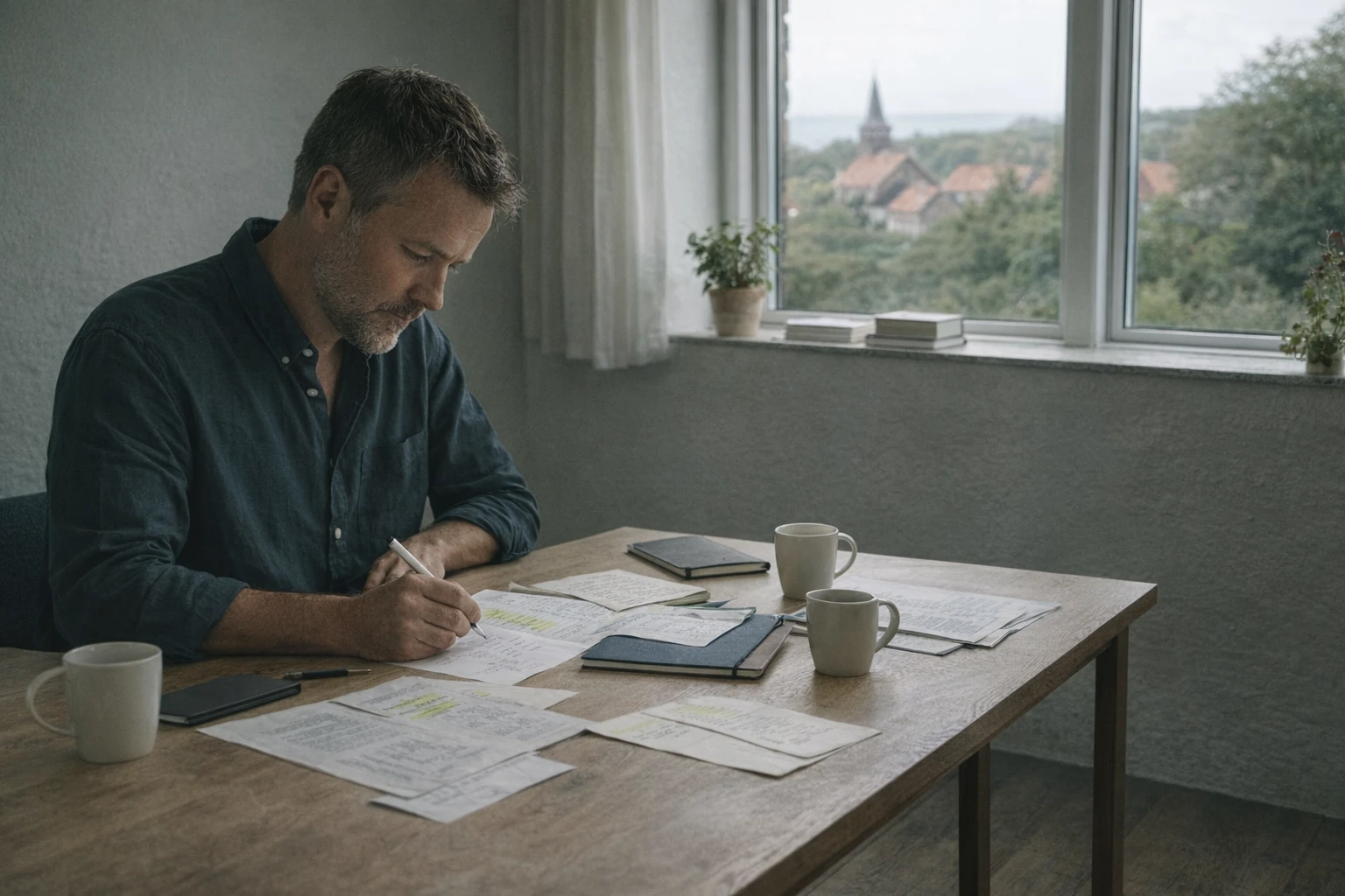 Roligt editorial billede af samarbejde og lokal forankring